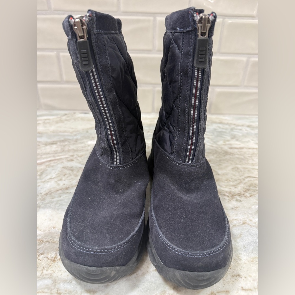 Lands’ End Winter Boots Black Quilted Women’s Size 5.5